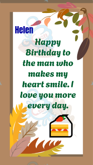 What to write in a birthday card for a boyfriend with a personalised animated birthday message