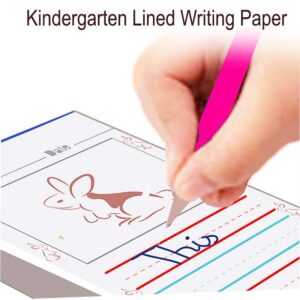 kindergarten lined writing paper with bunny borders - Handwriting lined paper for kids